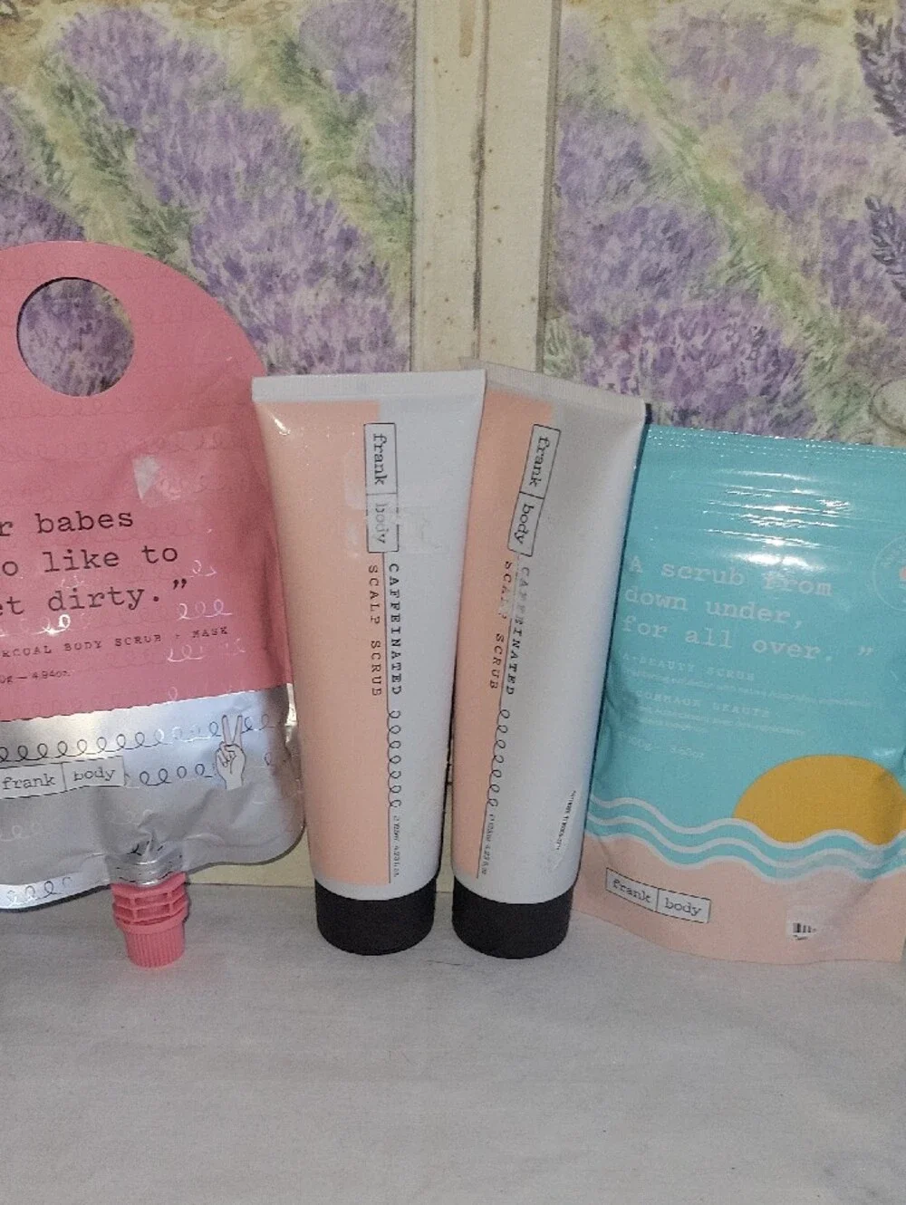 Frank Body Bundle | Scalp Scrubs, Charcoal & Body Scrub Kit New